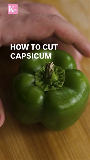 Kunal Kapur on Instagram: "How to cut Shimla Mirch 🫑 quickly and easily! #KitchenTips #Tips #Cooking # HowToCut [Shimla mirch cutting, capsicum cutting, how to cut shimla mirch, how to cut capsicum, kitchen tips, kitchen hacks, quick cutting tips, easy cooking tips, vegetable cutting tips, Indian cooking basics, home cooking tips, chef tips, daily cooking hacks, food prep tips, beginners cooking, healthy cooking, time saving kitchen tips, veg prep ideas, cooking tutorial, how to cook fast]"