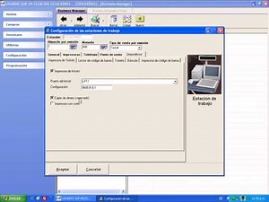 Configuración de la impresora de tickets a puerto LPT y COM--- Todas las versiones