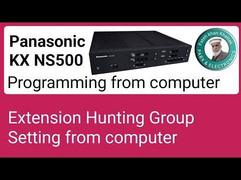 Extension Hunting Group Programming Panasonic kx-NS500
