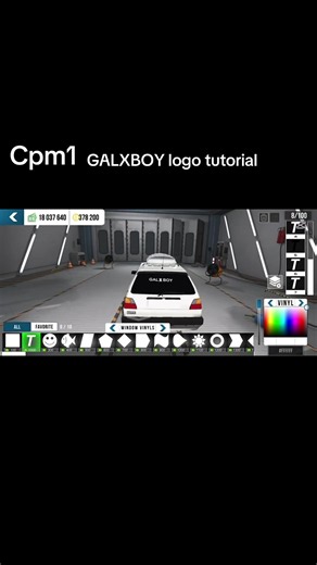 GALXBOY logo tutorial (part 15) #cpm #carparkingmultiplayer #galxboy_sa #tutorial #logo