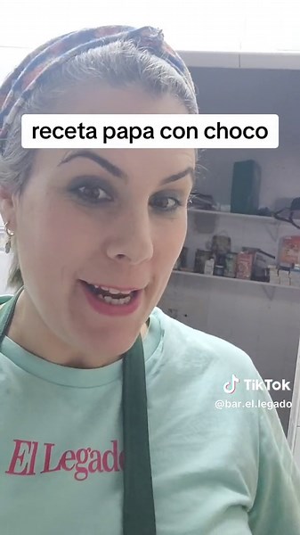 receta papa con choco