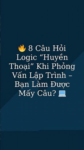 🚀 8 "Shocking" Logical Questions During Programming Interviews - How Many Can You Answer?