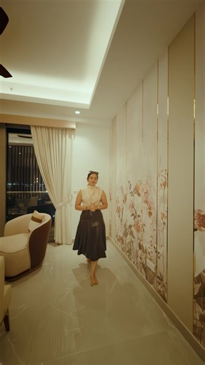 Introducing another refined apartment interior from 606 The Address, thoughtfully designed to embody elegance, comfort, and contemporary urban living in the heart of Colombo. A calming neutral color palette forms the base of the design, accented with select warm and bold hues and golden details that subtly energize the interior. These tones are carefully integrated through bespoke furniture designs, resulting in a cohesive and holistic design language throughout the apartment. The living area is