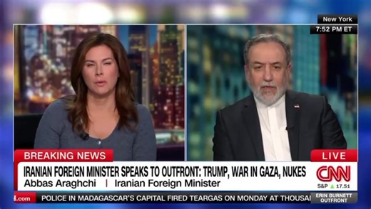 ▶️ In an interview with CNN about Iran’s nuclear programs, the Foreign Minister Araghchi says, “We have never violated NPT. We have never violated international law in that regard. We only want to exercise our right.” Presstv Programs | Presstv Programs