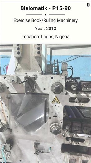 🚨 Used Bielomatik P15-90 Exercise Book Ruling Machine for SALE @Machinedalal