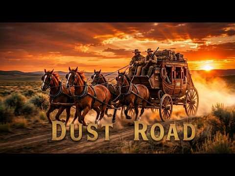 Dust Road 🌅 Calm Western Ambience with Horse Gallop & Stagecoach Sounds (1 Hour)