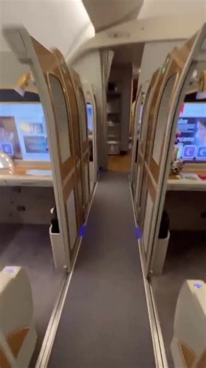 I Walked Through Business Class to Get to MY Seat... In First 😳✈️ #emirates #firstclass
