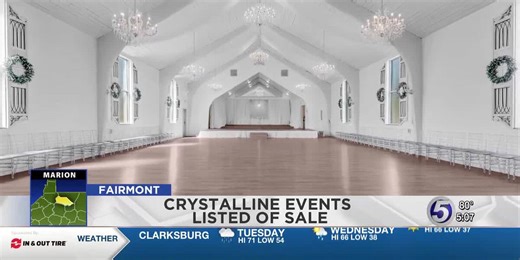 Crystalline Events in Fairmont listed for sale