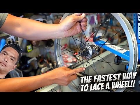 The Fastest And Easiest Way To Lace A Bike Wheel!!