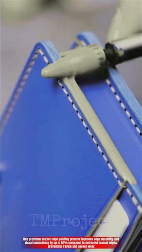 Innovative Leather Edge Painting Process: Best Clean Precision Edge Finishing