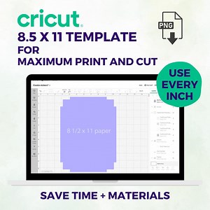 Cricut Print Then Cut Template: Maximize Material Use (PNG Download) - Etsy