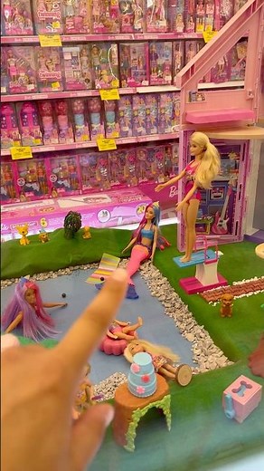 Barbie mermaid swimming in the pool🧜‍♀️ #shorts #fyp #viral #foryou