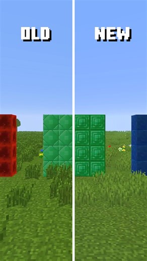 How Different Are New Minecraft Block Textures #minecraft #comparison #virashorts