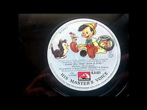 (1940) When you wish upon a star - Jiminy Cricket and Chorus