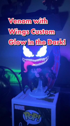 Custom Glow in the Dark Venom Funkos: Venom with Wings