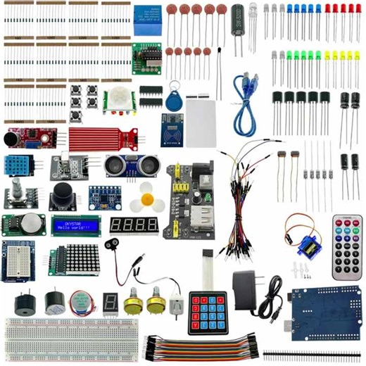 Kit de iniciación Arduino Uno R3 original con tutorial detallado para aprendizaje de electrónica