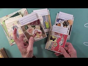 Library Card Pockets for your Junk Journal : Craft with Me : Step by Step Journaling Cards