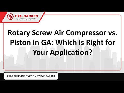 Rotary Screw Air Compressor vs Piston in GA Which is Right for Your Application