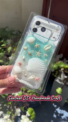 Seashell DIY Handmade Craft #seashells #diyhandmade #cuteiphonecase #diyhandicraft #phonecase