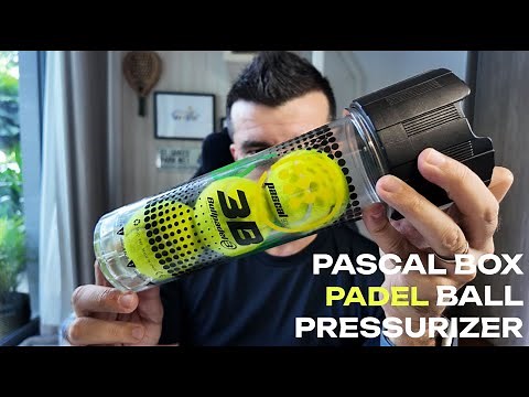 Pascal Box Padel Ball Pressurizer by Bullpadel (4K)