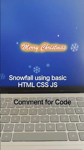 Easy Snowfall using basic HTML, CSS, JS, front end design - tricks #css #frontend #christmas #js