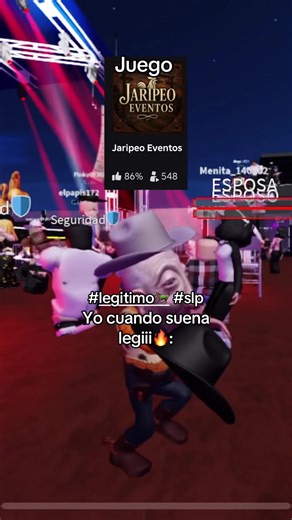 Yo cuando suena legítimo en Jaripeo eventos Roblox #fyp #paratii #robloxconcert #viral #legitimo
