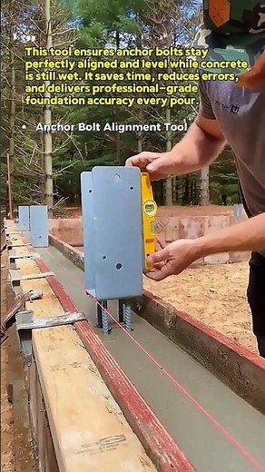 Anchor Bolt Alignment Tool for Perfect Concrete Pours #Construction #USA #Shorts