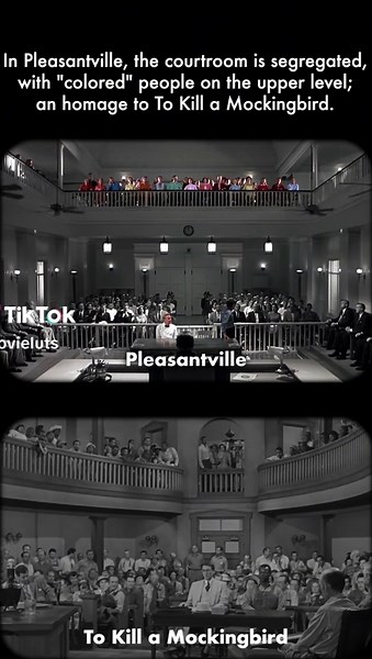 Understanding Color Change in Pleasantville's Courtroom