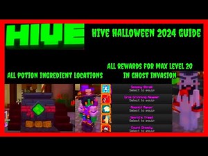 Hive Halloween Update Guide 2024 - All Ingredient Locations And Ghost Invasion Rewards