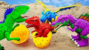 Godzilla Family Help Baby Dinosaur | Kids Toy TV