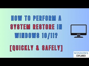 How to Use System Restore in Windows 10/11 [Explained]