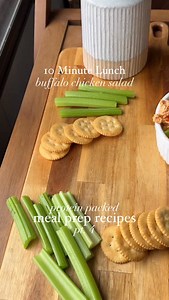 The easiest 10-minute, protein-packed lunch 💪🔥 I’ve been focusing on high-protein lunches lately and this buffalo chicken mix has been on repeat the last few weeks. So simple. So good. Buffalo Chicken Salad �✨ Great for meal prep�✨ High protein�✨ Ready in minutes Ingredients:�• 4 cups cooked shredded chicken (I use rotisserie)�• ½ cup chopped celery�• ½ cup chopped green onion�• 1 cup cottage cheese�• ⅓ cup buffalo sauce�• 1 tbsp lemon juice Spices:�• 1 tsp garlic powder�• 1 tsp paprika�• ¼ ts