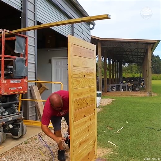 22K views · 187 reactions | DIY Sliding Barn Door Build | The Kelley's country life | Facebook