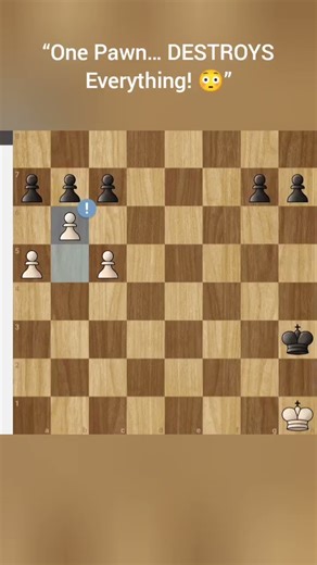 “One Pawn… DESTROYS Everything! 😳” #chess #shorts