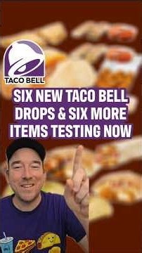 Taco Bell Dropped TWELVE New Items Today 🔥🌮 #tacobell #fastfood