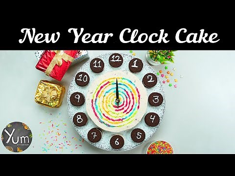 New Year Clock Cake