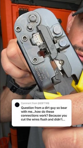 the RJ45 8P8C connector has 8 teeth that get crimped down onto the twisted pair wires #lowvoltage