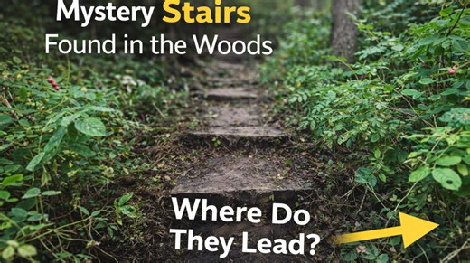 Mystery stairs found in the woods – where do they lead?