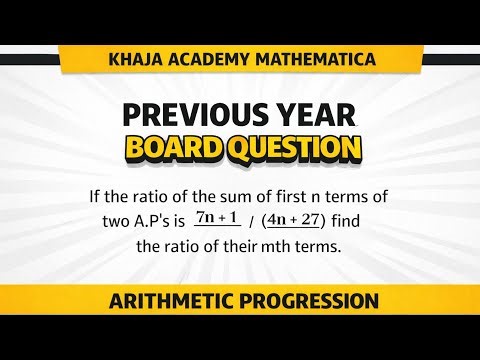 If the ratio of the sum of first n terms of two A.P's is (7n + 1) / (4n + 27)