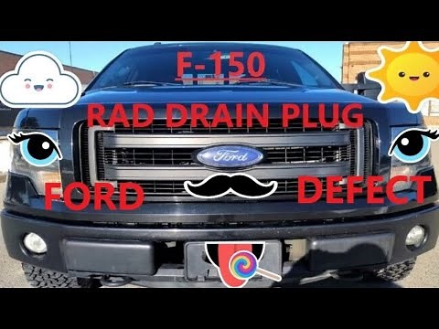 REPLACE BROKEN RADIATOR DRAIN PLUG, 2009 - 2014 FORD F150 #Frugal With John