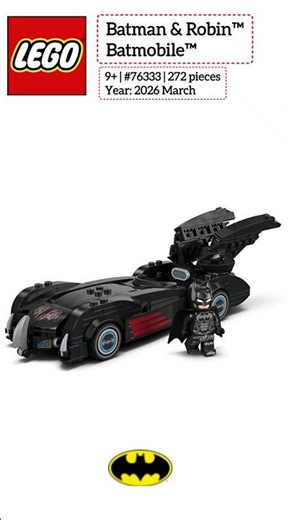 LEGO New Set - #76333 Batman & Robin™ Batmobile™