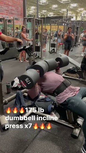 🔥🔥🔥The day the gym stood still. 175 lb incline dumbbell press x7 reps #benchpress #dumbbells #fitness #fitfam #fitfamsa #fitnessmotivation #bodybuilding #bodybuilder #fitforlife #strong #strongman #strongbench #tone #muscle #muscleandhealth #gym #bodypositivity #nevergiveup #perseverance #grind #gym-motivation #gymrat #instagram | Carlos Murray