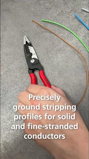 Watch How The KNIPEX ME Wire Stripper (13 71 200) Accurately Strip Wires