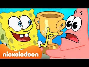 SpongeBob | 45 Menit Momen SpongeBob yang Memenangkan Penghargaan 🏆 | Nickelodeon Bahasa