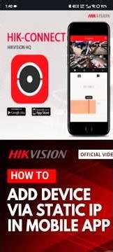 hikvision dvr static ip configuration hik connect apps #hikvision #homesecurity #cpplus #homecctv