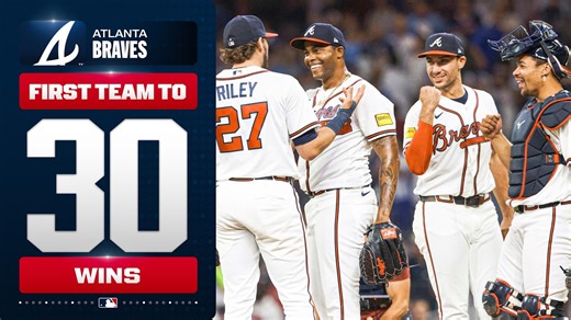 Atlanta represent 🍑 The Braves are the first team to 30 wins! | MLB Highlights