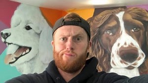 First dog graffiti | Street art process & creation