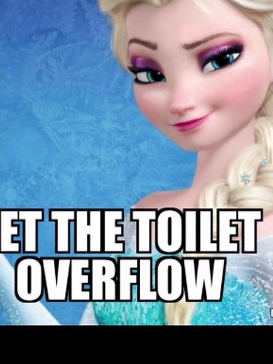 Let it go, let the toilet overflow