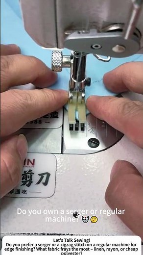 Serging Fabric Edges – Professional Finish for Any Garment 🧥🔒