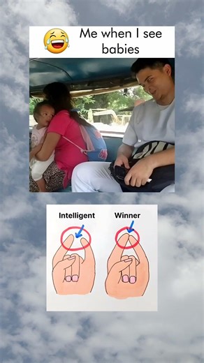 Only winner person can hold with pinky and index finger like this and intelligent can't 😂🤣